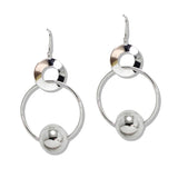 110117, BALL ACCENT ROUND DROP DANGLE EARRING
