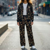 110130, SILVER BLING STUDDED CAMOUFLAGE PRINT HOODED JACKET