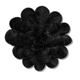 110134, GLAM RHINESTONE STUDDED FLORAL PIN BROOCH