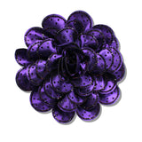 110134, GLAM RHINESTONE STUDDED FLORAL PIN BROOCH