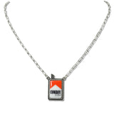 110140, WESTERN COWBOY GRAPHIC PENDANT NECKLACE