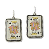 110149, WESTERN KING OF SPADES EARRING