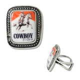 110154, WESTERN COWBOY HORSE RIDING GRAPHIC RING