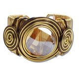 110181, BOLD SPIRAL WIRE CUFF BRACELET