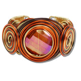 110181, BOLD SPIRAL WIRE CUFF BRACELET
