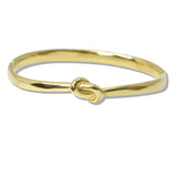 110191, KNOT ACCENT STAINLESS STEEL BANGLE BRACELET