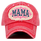110195, MAMA EMBROIDERED VINTAGE BASEBALL CAP