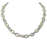110214, 14K GOLD PLATED CHAIN DESIGNER INSPIRED NECKLACE