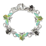 110236, BUMBLEBEE ENAMEL MAGNETIC CLOSURE BRACELET