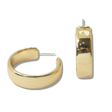 110256, 35MM THICK ROUND HOOP EARRING