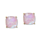 110268, GEOMETRIC BOLD CRYSTAL STUD EARRING