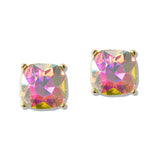 110268, GEOMETRIC BOLD CRYSTAL STUD EARRING