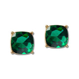 110268, GEOMETRIC BOLD COLORFUL CRYSTAL STUD EARRING