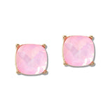 110268, GEOMETRIC BOLD COLORFUL CRYSTAL STUD EARRING