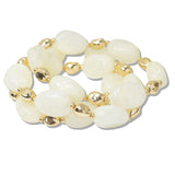 110271, RESIN BEADED MULTI LAYERED STRETCH BRACELET