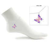 110298, ENAMEL BUTTERFLY CHARM ANKLET