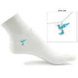 110301, ENAMEL BIRD CHARM ANKLET