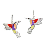 110322, ENAMEL BIRD DANGLE EARRING