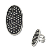 110355, WESTERN OVAL TEXTURED STRETCH RING