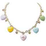 110396, VALENTINE ENAME HEART CHARM NECKLACE