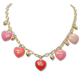 110396, VALENTINE ENAME HEART CHARM NECKLACE