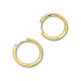 110420, GOLD DIPPED WATER RESISTANT HUGGIE HOOP EARRINGS