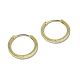 110422, 20MM GOLD DIPPED WATER RESISTANT HUGGIE HOOP EARRINGS