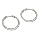 110423, 25MM GOLD DIPPED WATER RESISTANT HUGGIE HOOP EARRINGS