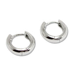110424, 15MM WATER RESISTANT CHUNKY HUGGIE HOOP EARRINGS