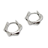 110425, 15MM WATER RESISTANT MOLTEN HOOP EARRING