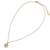 110468, SHELL COMPASS STAINLESS STEEL NECKLACE