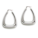 110474, GOLD DIPPED BOLD GEOMETRIC HOOP EARRING