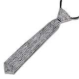 110475, BLING CRYSTAL RHINESTONE TIE NECKLACE