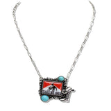 110483, VINTAGE WESTERN TAKE ME AWAY PENDANT NECKLACE