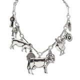 110509, WESTERN FARM ANIMAL CHARM NECKLACE