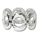 110548, HAMMERED SCULPTURAL LINK BRACELET