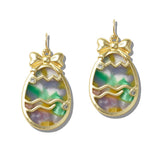 110572, FESTIVE EASTER EGG BOW EARRINGS