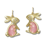 110575, MARBLED EASTER BUNNY EARRINGS
