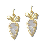 110576, MARBLED EASTER CARROT EARRINGS