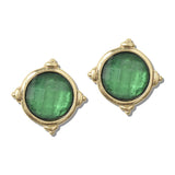 Worn Gold/Emerald Green