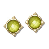 110577, GEOMETRIC FACETED STUD EARRINGS
