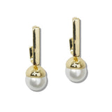 Modern Pearl BAR Drop Earrings - view 2
