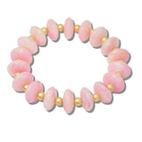 110613, MARBLED RESIN DISC STRETCH BRACELET