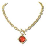 Worn Gold/Red