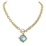 Worn Gold/Turquoise