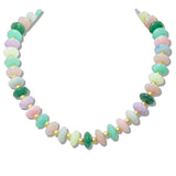 110619, MARBLED RESIN DISC BEADED NECKLACE