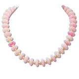 110619, MARBLED RESIN DISC BEADED NECKLACE