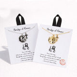 110655, BRIDGE OF GRACE ENGRAVED JESUS CROSS CHARM NECKLACE