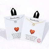 110660, BRAVEHEARTED DAINTY CUBIC ZIRCONIA ACCENT CUTOUT VALENTINE HEART CHARM NECKLACE