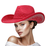 110667, CRYSTAL EMBELLISHED SUEDE COWBOY HAT